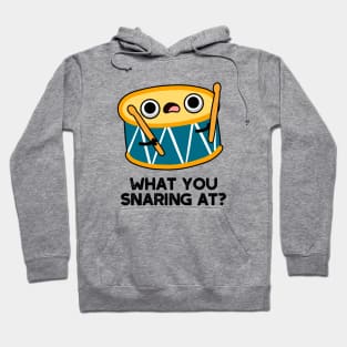 What Are You Snaring At Cute Drummer Drum Pun Hoodie